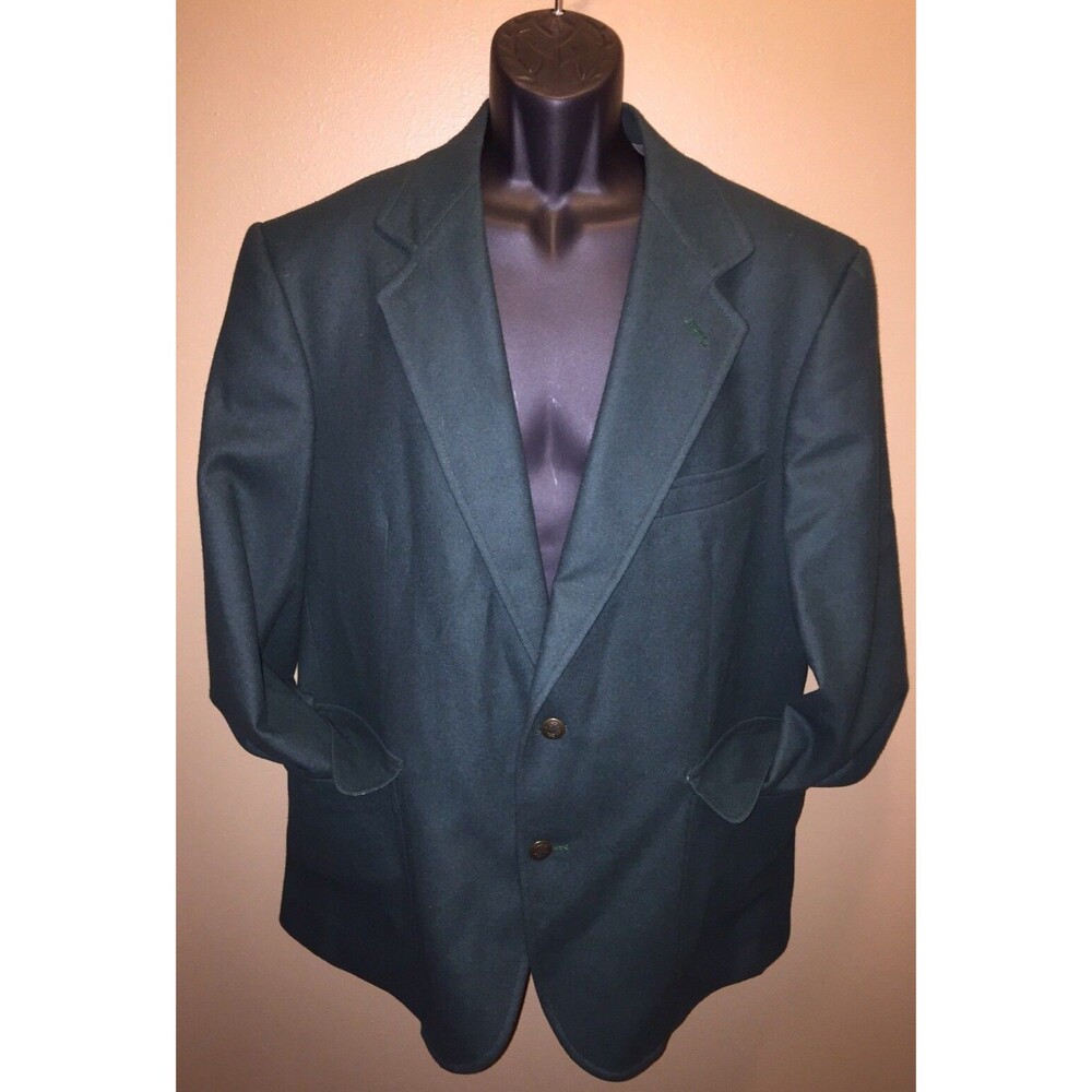 PENDLETON Green Virgin Wool Fully Lined 2 Button 42 Masters Blazer Sport Jacket